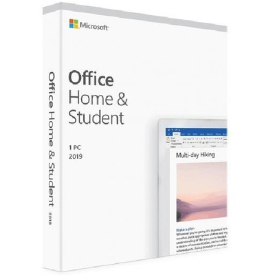 Casa de Microsoft Office 2019 e caixa do retalho do estudante PKC