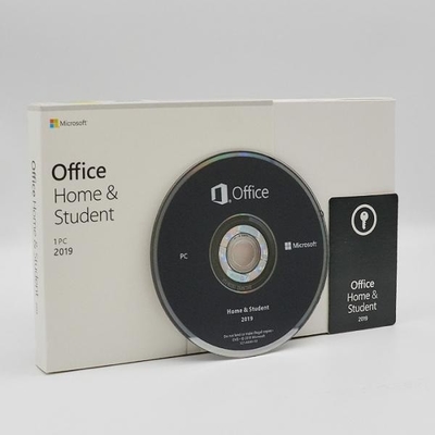 Casa de Microsoft Office 2019 dos meios de 4.7GB DVD e caixa do retalho do estudante PKC