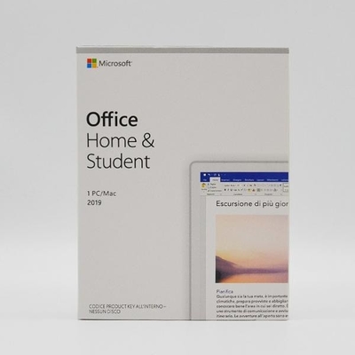 Casa de Microsoft Office 2019 dos meios da versão 4.7GB DVD e caixa de alta velocidade do retalho do estudante PKC