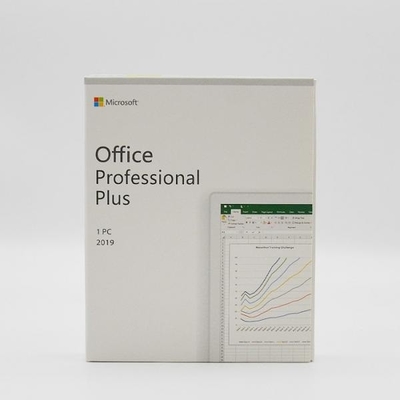 Profissional de alta velocidade de Microsoft Office 2019 da versão mais a caixa do retalho de DVD