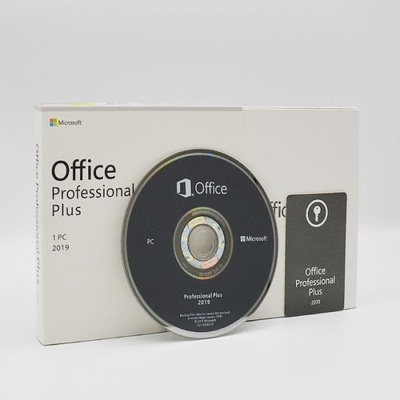 Meios Microsoft Office 2019 de 4.7GB DVD profissional mais a caixa do retalho de DVD